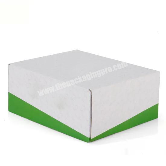 Custom design white kraft paper gift box carton shipping packaging boxes