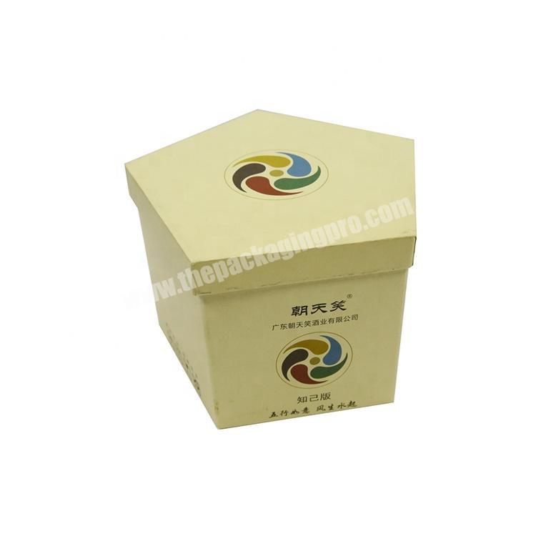 custom different size biodegradable rigid cardboard brown kraft paper box manufacturers