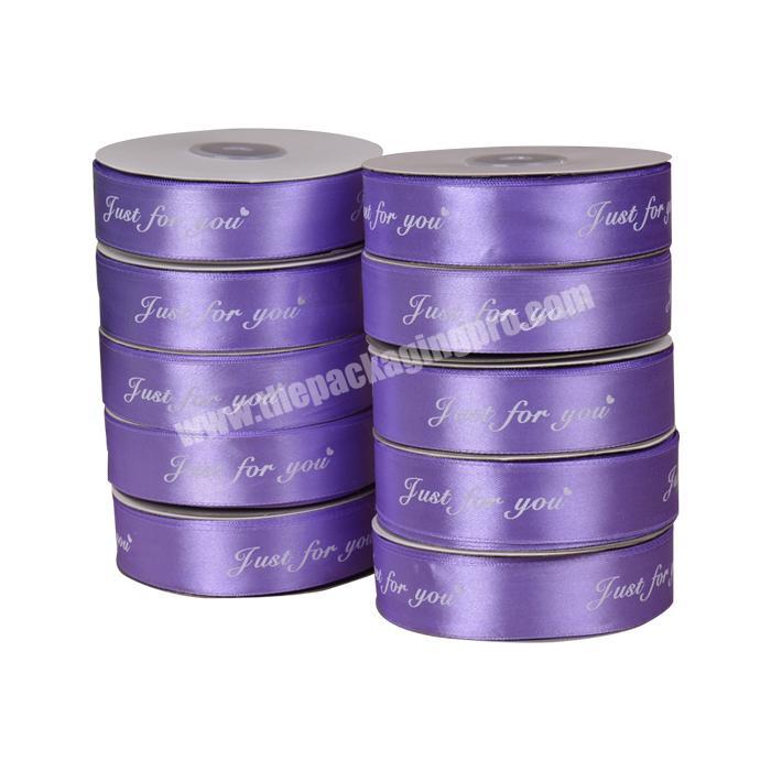 Custom Double Sided Polyester Satin Ribbon Tie