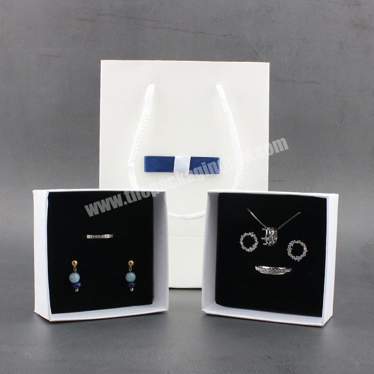 custom earring jewelry set packaging box gift luxury jewelry bag