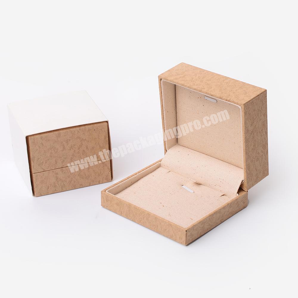 Custom Earring Necklace Pendant Plastic Gift Kraft Paper Wedding Jewellery Packaging Box