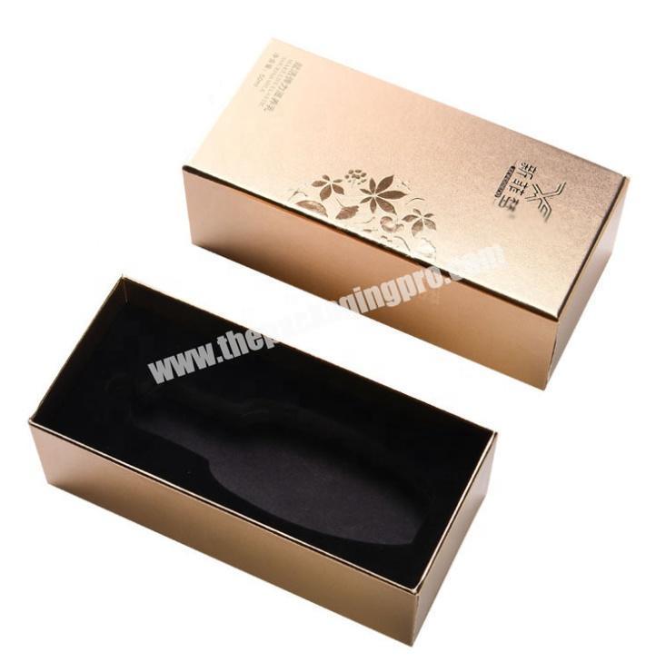 Custom eco friendly embossed luxury printed skin care products packing gift box with EVA insert