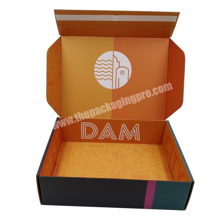 Custom Eco Friendly Printed Unique Corrugated Gift Shipping Boxes Custom Logo Cardboard Mailer Box For Skincare Shoes Hair