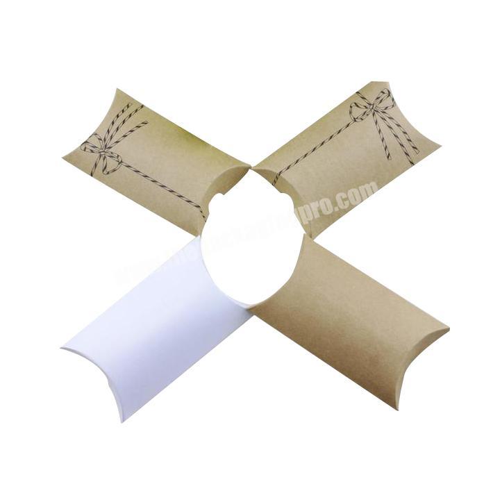 custom eco-friendly printing  kraft paper pillow box