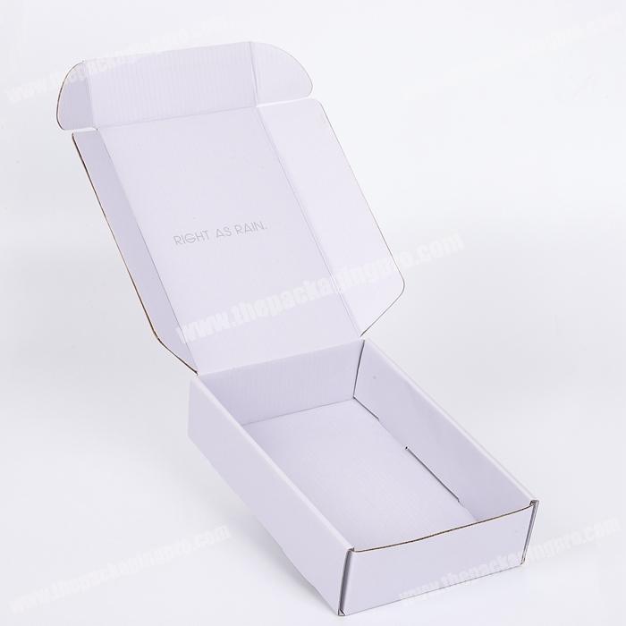custom ecommerce packaging recycled flat paper kraft white jewelry necklace shipping box with inner paper box