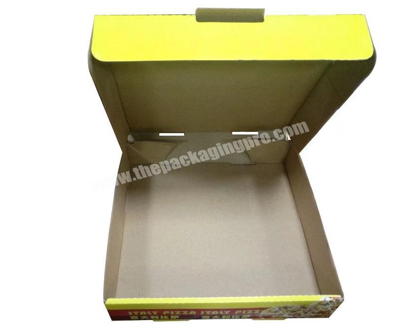 Custom Economic Price Recycled Material E flute Paper 3 Layer Pizza Box