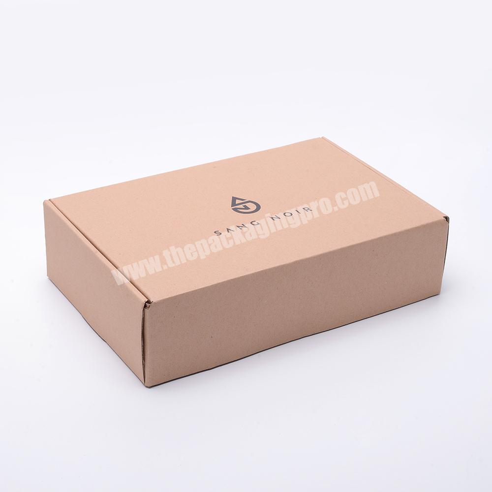 Custom Electronic Product Rectangle Recycle Kraft Corrugated Paper Mailer Packaging Carton Box Logo Printed