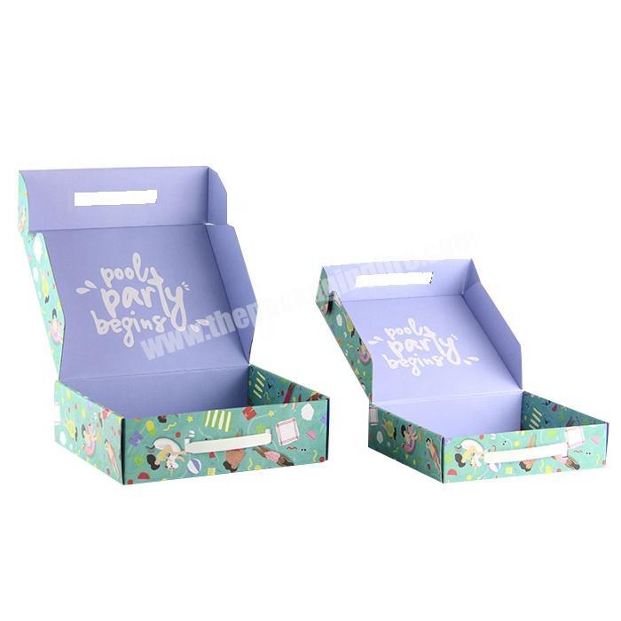 Custom elegant corrugated board packaging box with double side printed