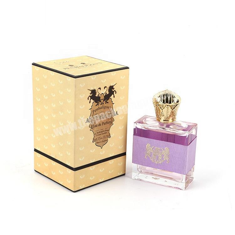 Custom Elegant Fancy Cardboard Paper Cosmetic Perfume Gift Packaging Box With Silk Inserts