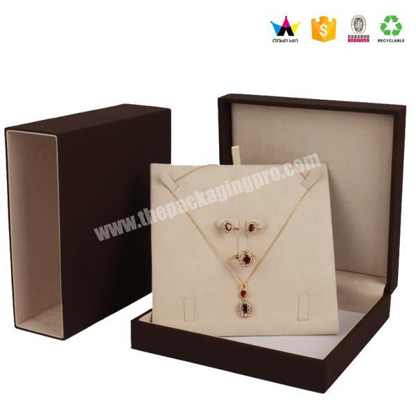 Custom Elegant Luxury Brand Name Necklace Magnetic Closure Gift Box