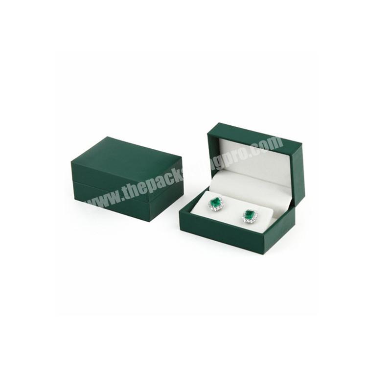 Custom Elegant Paper Cardboard Green Jewelry Box Packaging