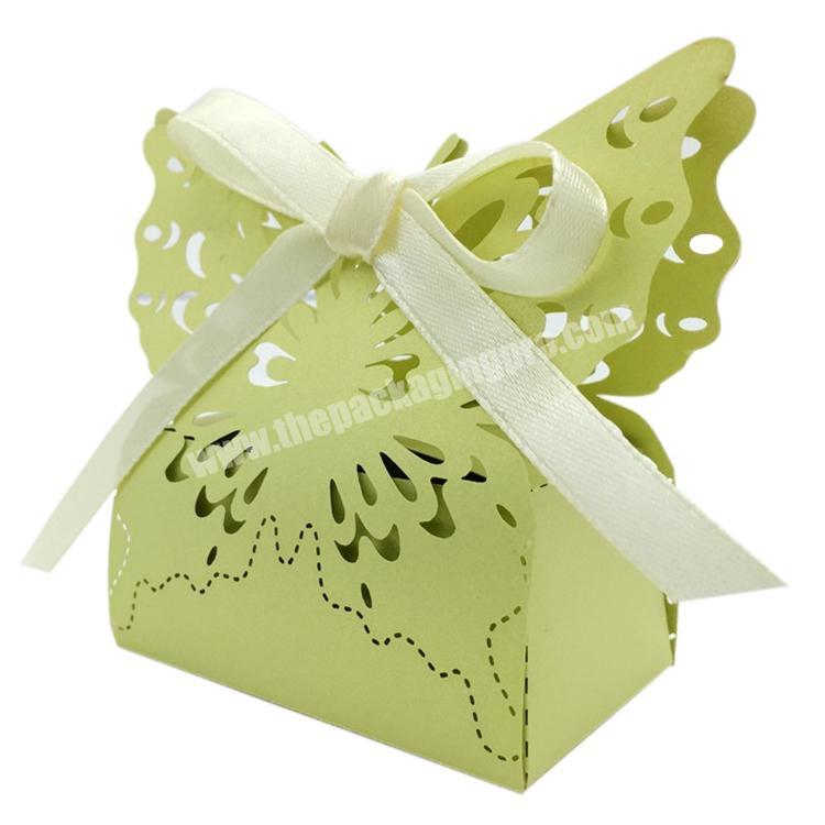 Custom elegant paper wedding door gift box