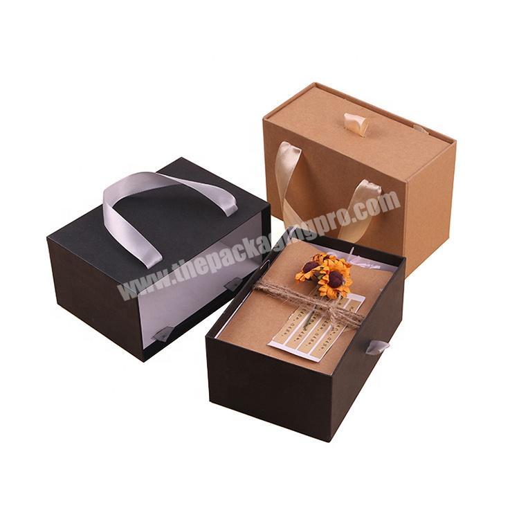Custom elegant pink cardboard personalised gift packaging box