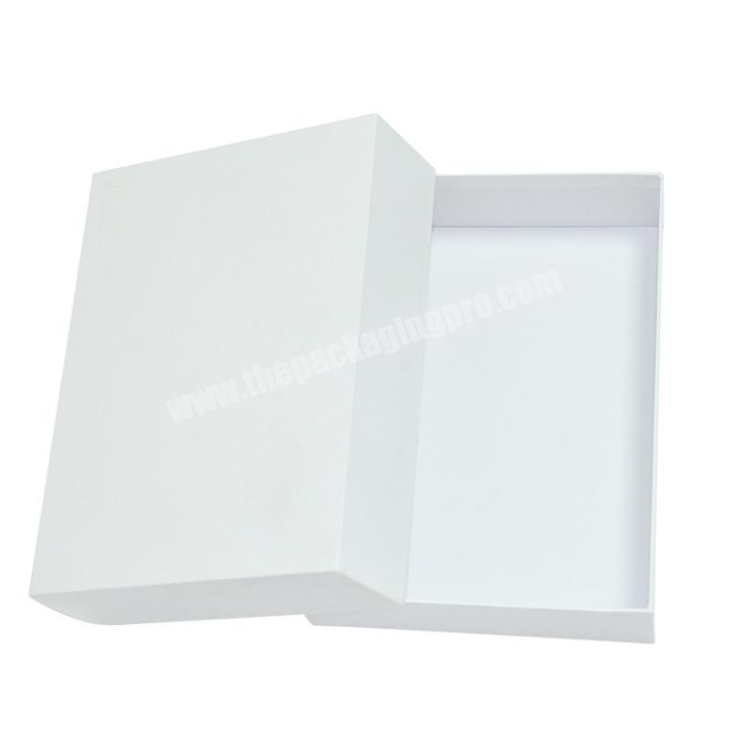 Custom Elegant White Wallet Luxury Paper Rigid Cardboard Box for Gift Packaging