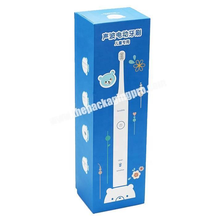 Custom embossed printed paper box electric toothbrush packaging gift box