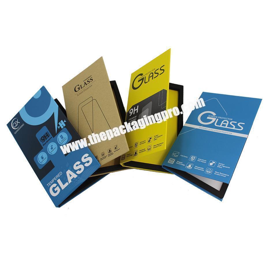 Custom EVA Tempered Glass Screen Protective Film Packaging Paper Protector Box for iphoneipad