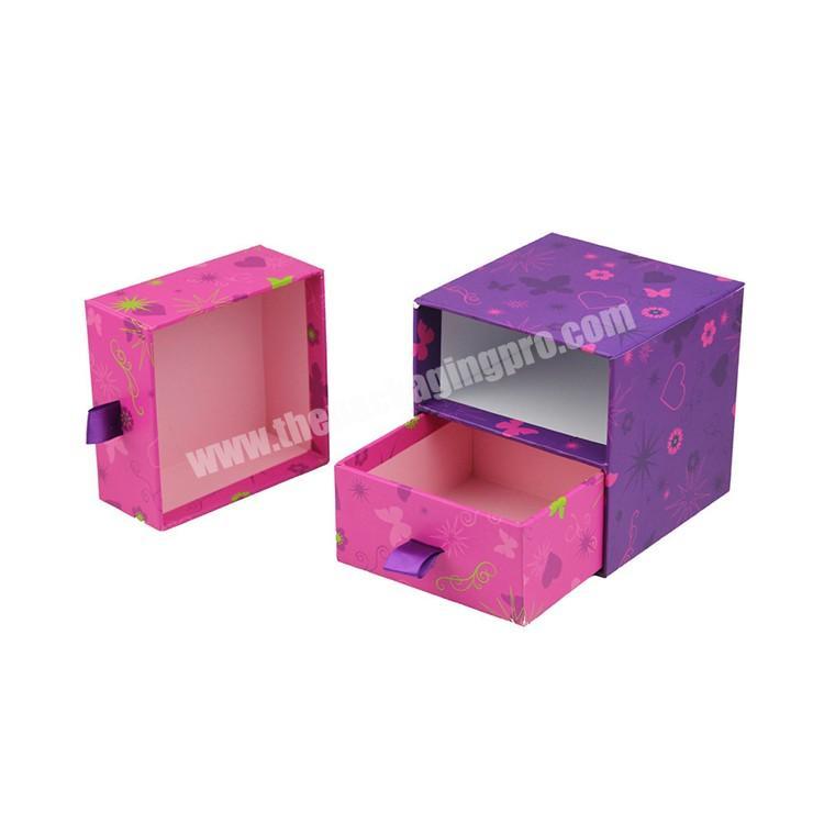 Custom Exquisite Pull-Out Recyclable Printing Cardboard Paper Drawer Gift Box