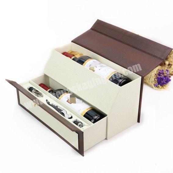 Custom Factory Folded Magnetic Closure Mini Wine Bottle Gift Box Wine Glass Display Box Packaging,Gift Boxes