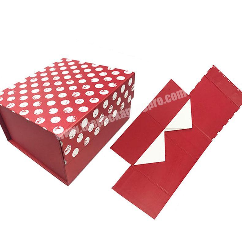 Custom Fancy Printed paper cardboard foldable gift box