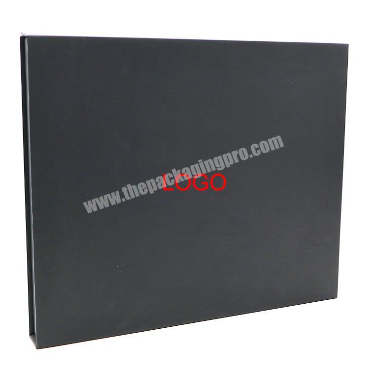 Custom Fashion Design Black Magnetic Paper Box Clothing Cardboard Box For Product Packaging Box