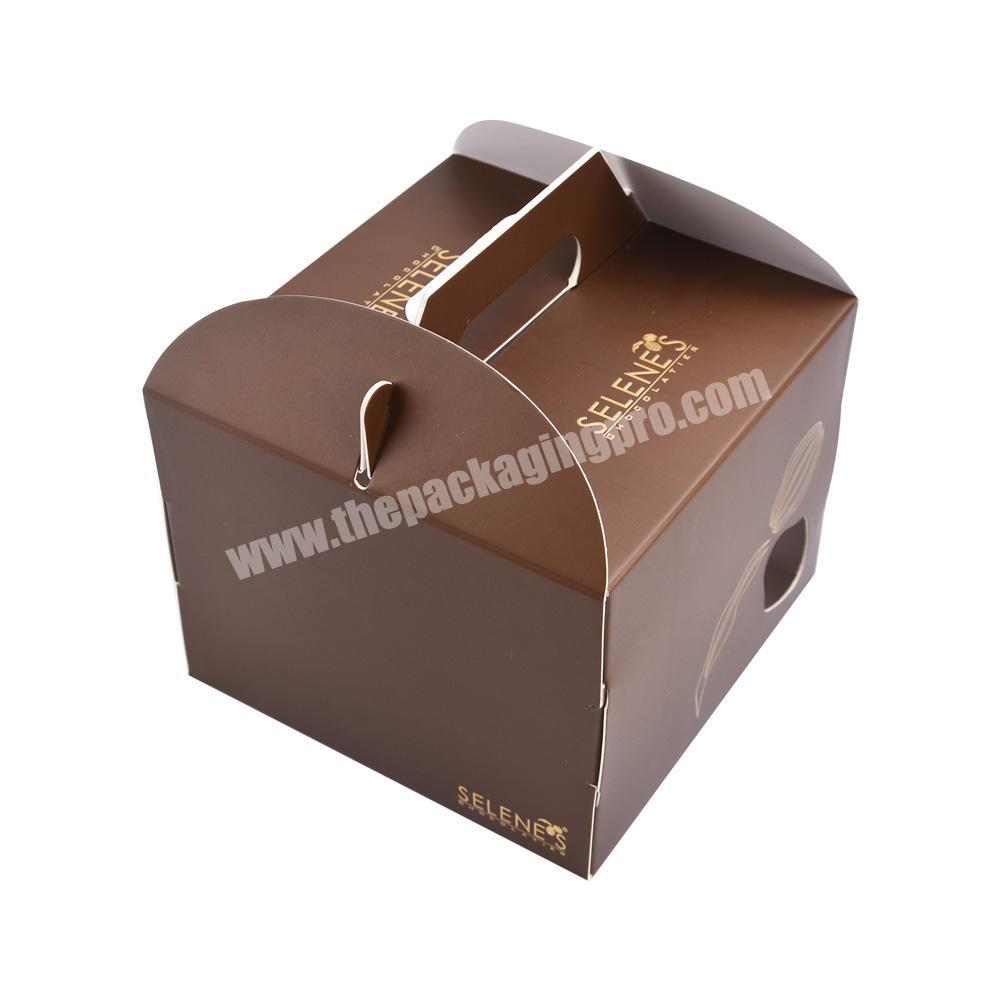 custom flat shipping cupcake packing box for 10 inch round cake box