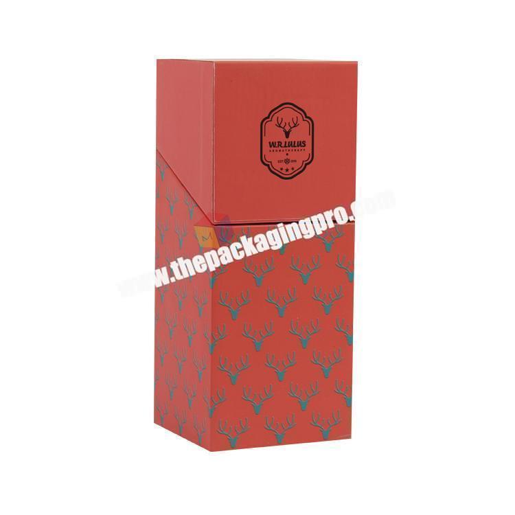 custom flip display perfume box luxury packaging