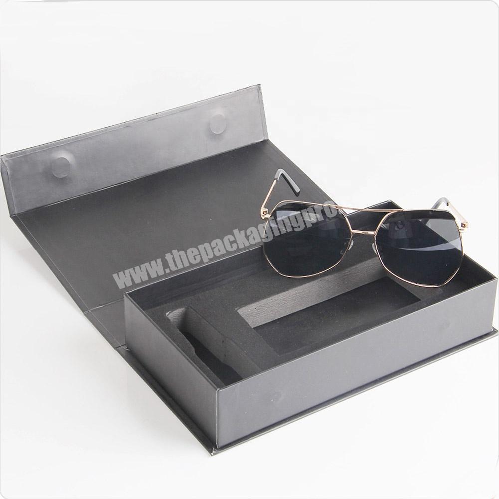 custom foam recyclable  sunglasses clamshell packaging paper box inserts