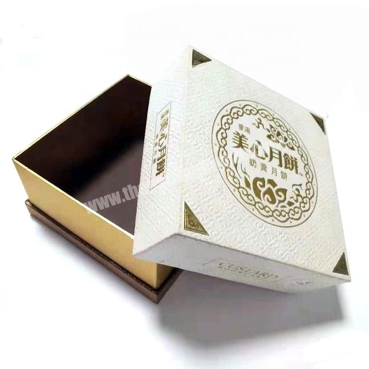 Custom Foil Stamping Cardboard Paper Packing Lid Base Candy Cookie Chocolate Gift Box