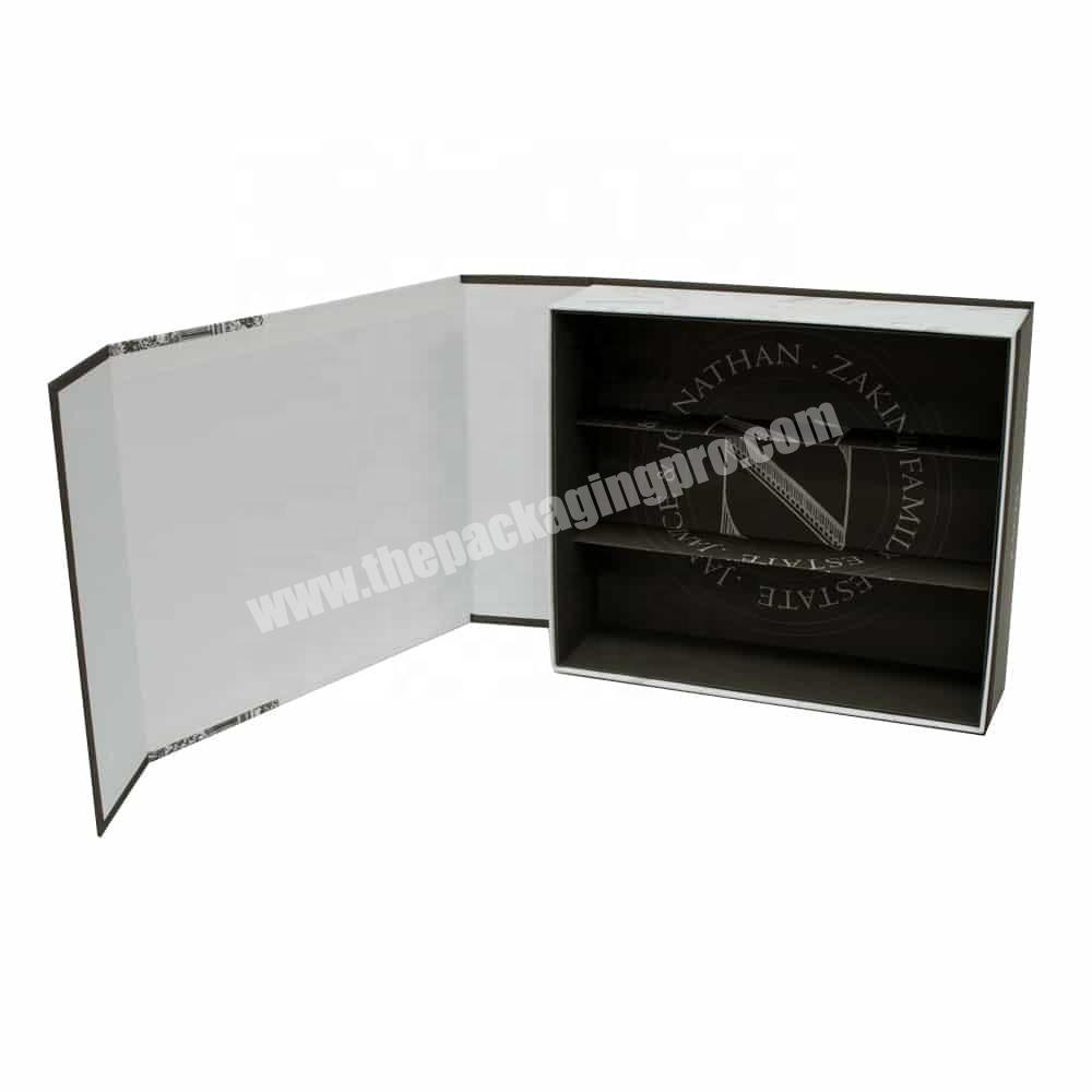 Custom foldable cardboard box gift packaging with magnetic closure