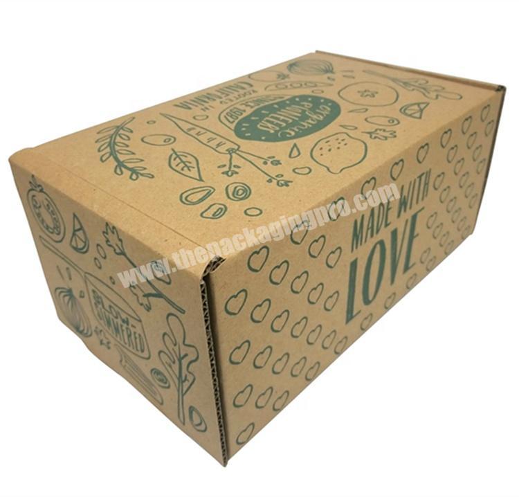 Custom Foldable Corrugated Board Mailing Paper Box for Food Fruit Gift Box