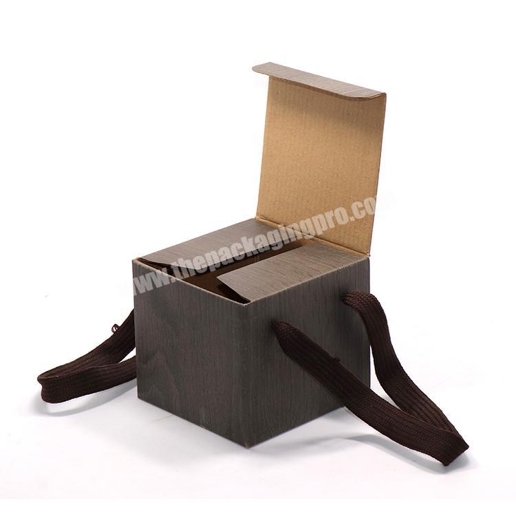 Custom foldable corrugated paper cardboard carton packaging box
