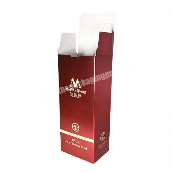 Custom foldable delicate cosmetic retail packaging product box for essence cream emballage