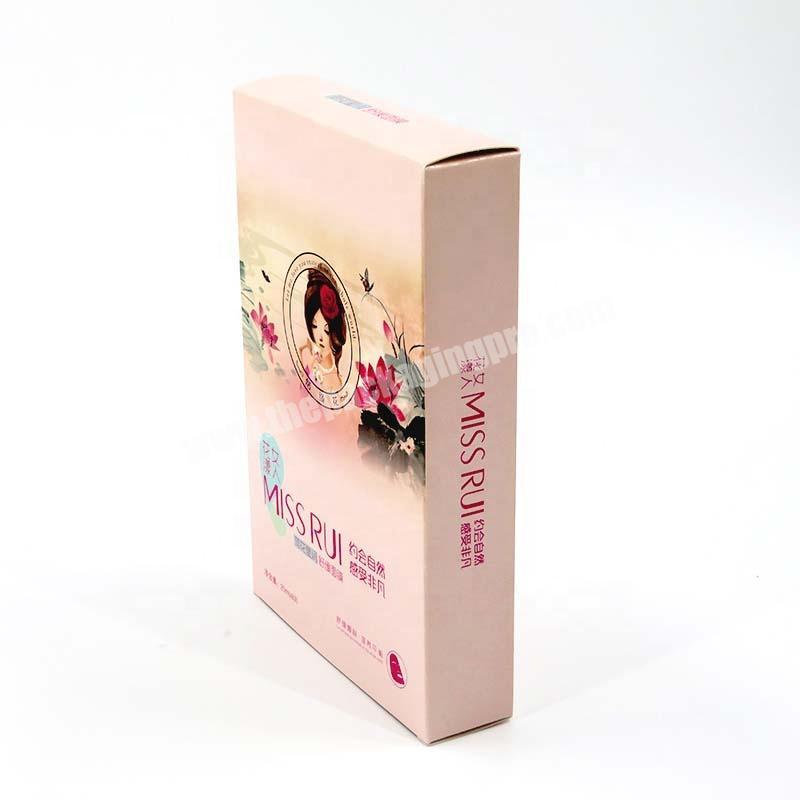 Custom foldable high end cosmetic paper package product box for face mask emballage