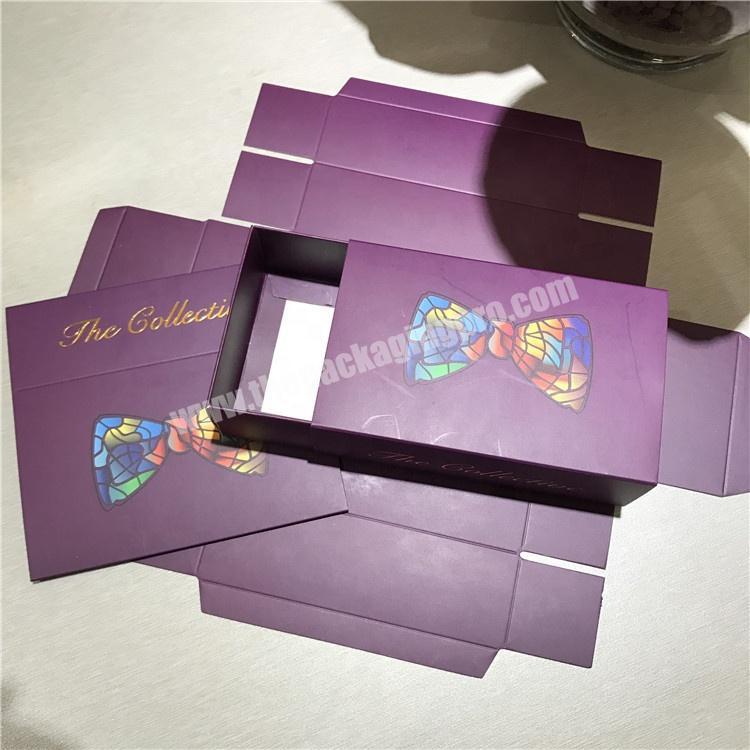 Custom foldable paper box for men tie organizer