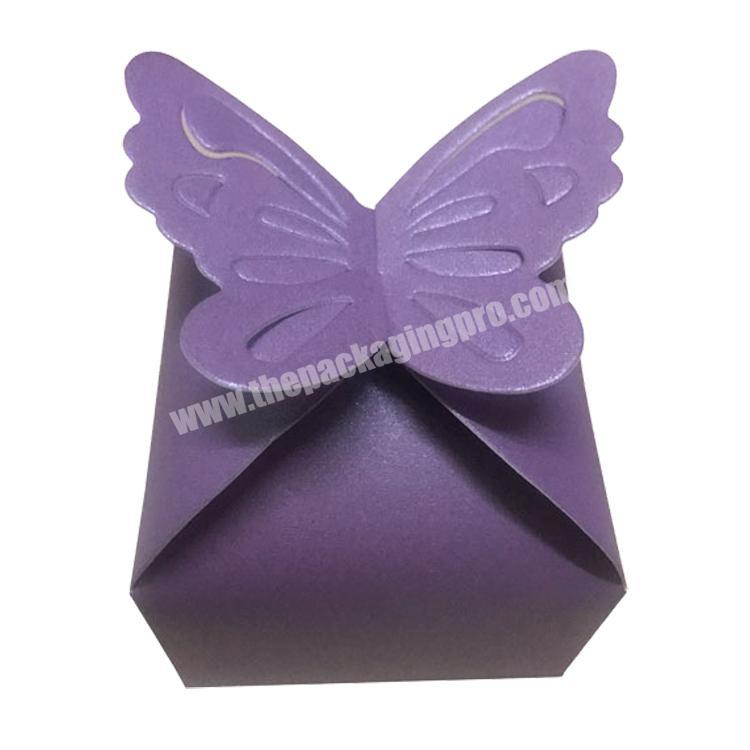 Custom foldable storage paper gift butterfly box