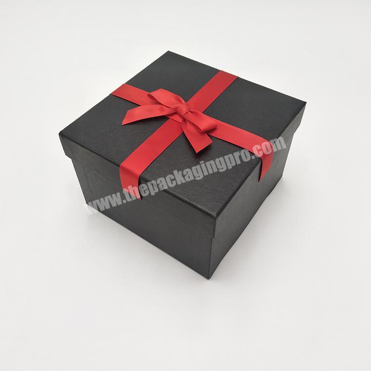 custom folding gift box with ribbon different types gift packaging box