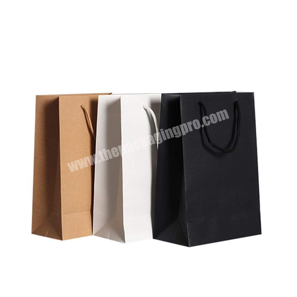 Custom folding paper shopping bag string handle