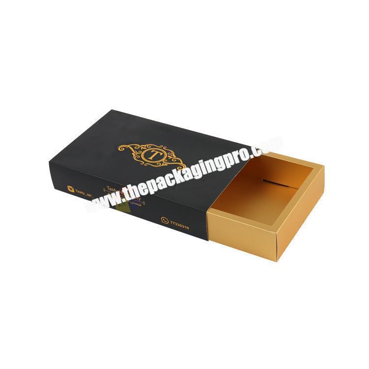 custom food grade sliding out type pastry packaging box