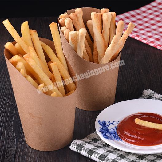 Custom French Fry Cup Ice Cream Paper Cup Kraft
