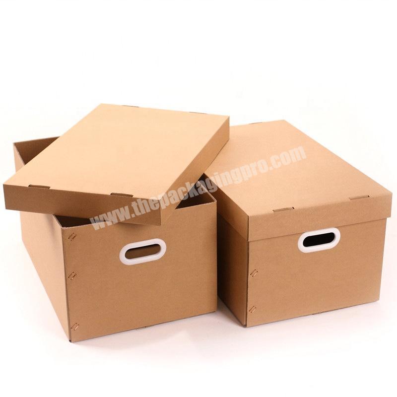 Custom full color printing cartoon paper storage box packing box for clothes