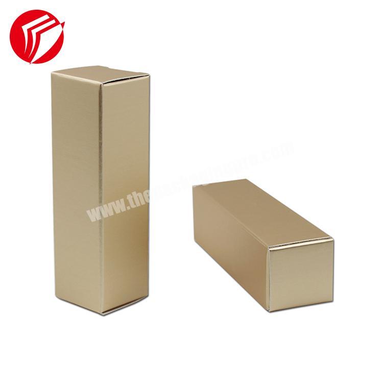 Custom gift packaging boxes gold lipgloss paper box