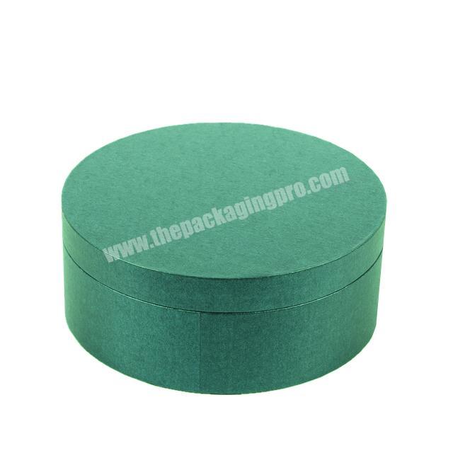 custom glossy cardboard packaging flowers small round gift box with lid