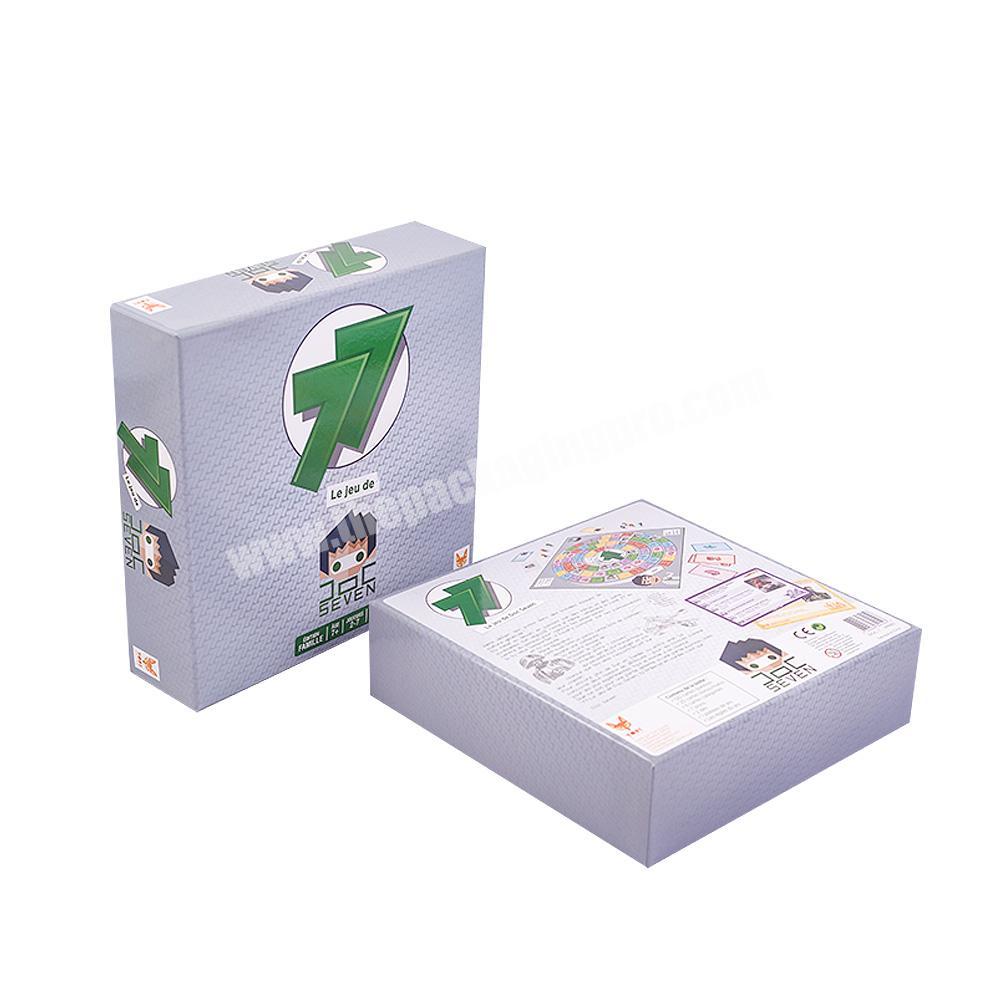 custom glossy carton kids cartoon gift product packaging box lid cardboard art paper