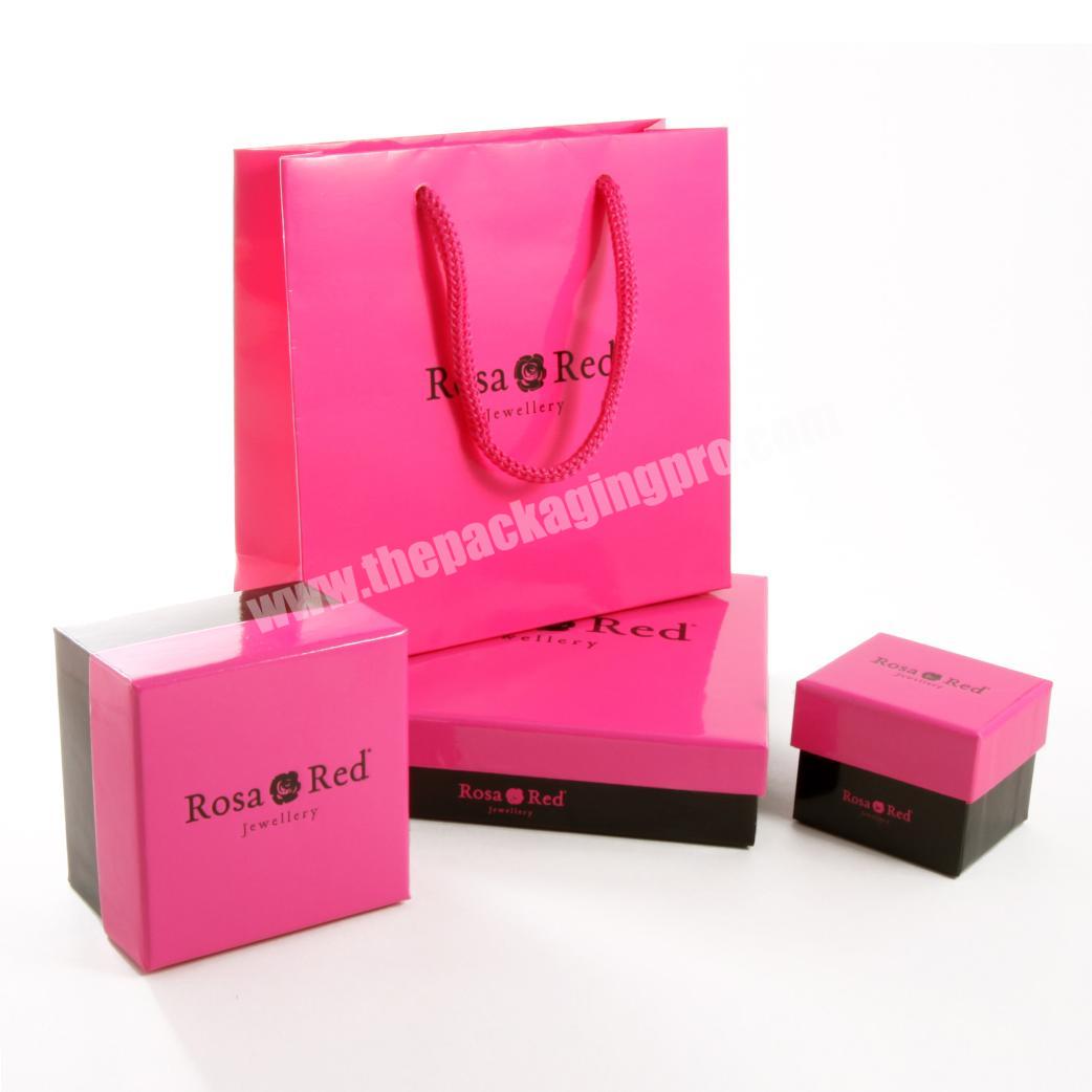custom glossy cheap paper bag for jewelry retail