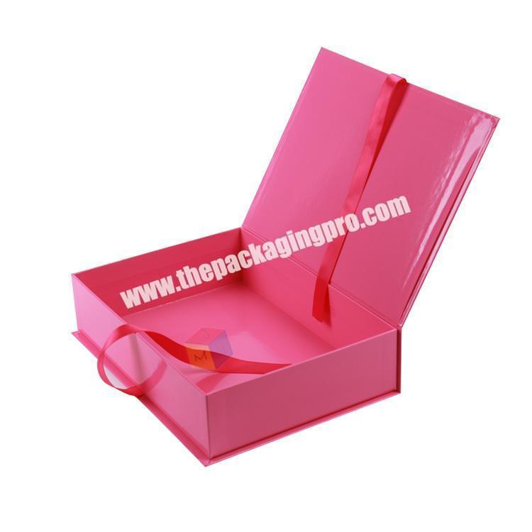 custom glossy hard cardboard box for hair packaging
