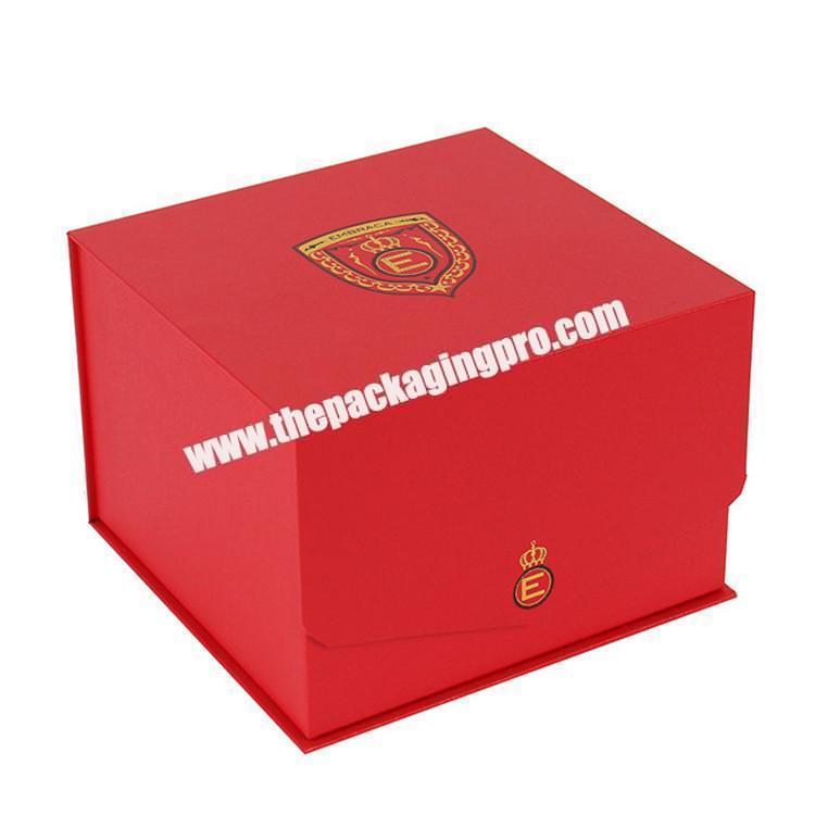 custom glossy square fedora hat packaging box