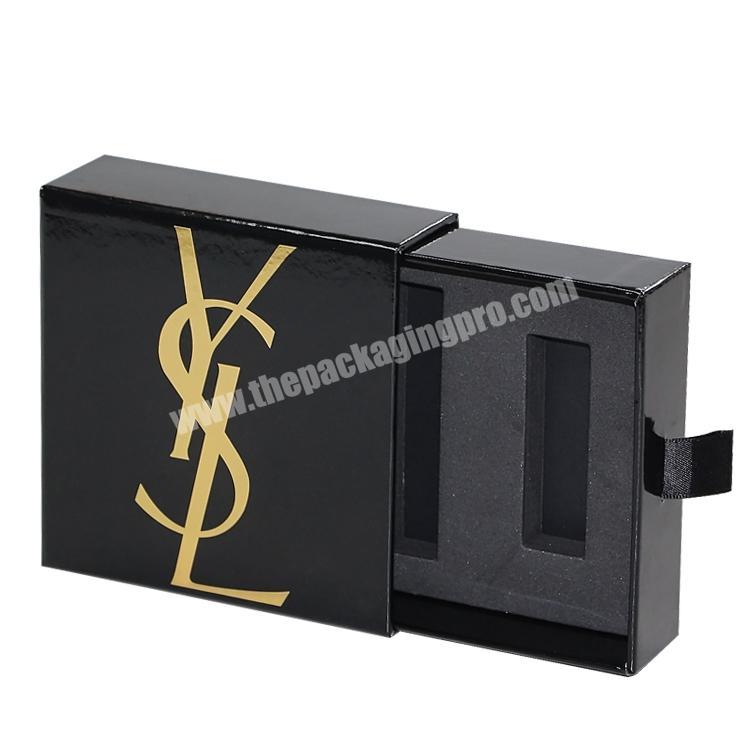 Custom Gold Hot Stamping Printed Retail Paper Drawer Gift Box packaging