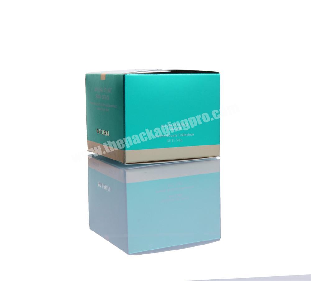 Custom Green Matt Lamination Cosmetic Packaging Box With Logo