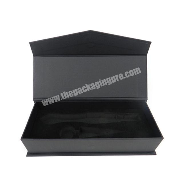 Custom Handmade black cardboard packaging box gift box corporate