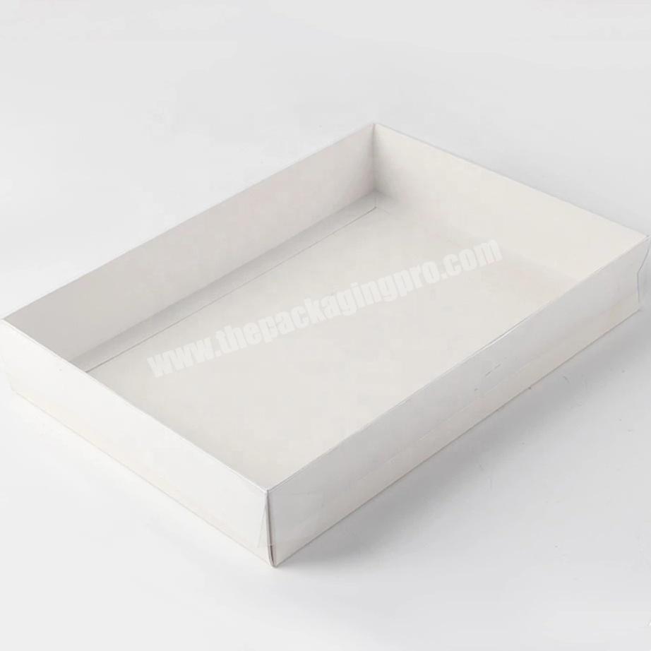 Custom handmade luxury designed clear t-shirt packaging boxes